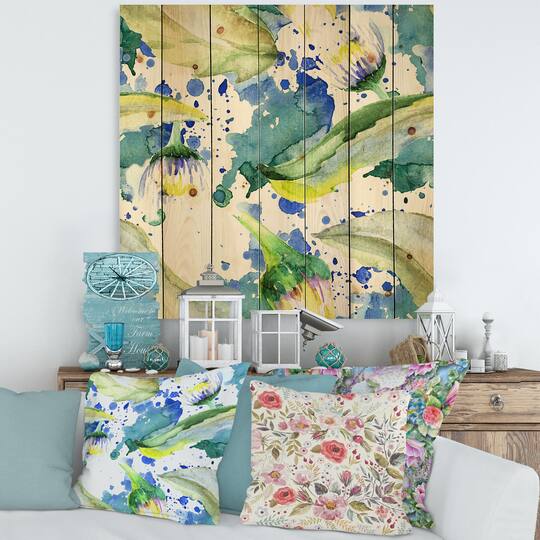 Designart - Daisy Flowers Aquarelle Impression I